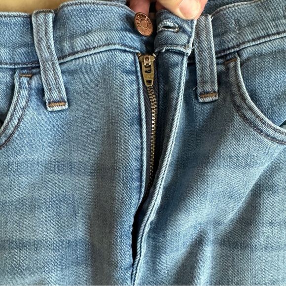 Madewell 10 Inch High Rise Roadtripper Skinny Slit Hem Womens Size 29 Blue - Picture 9 of 16